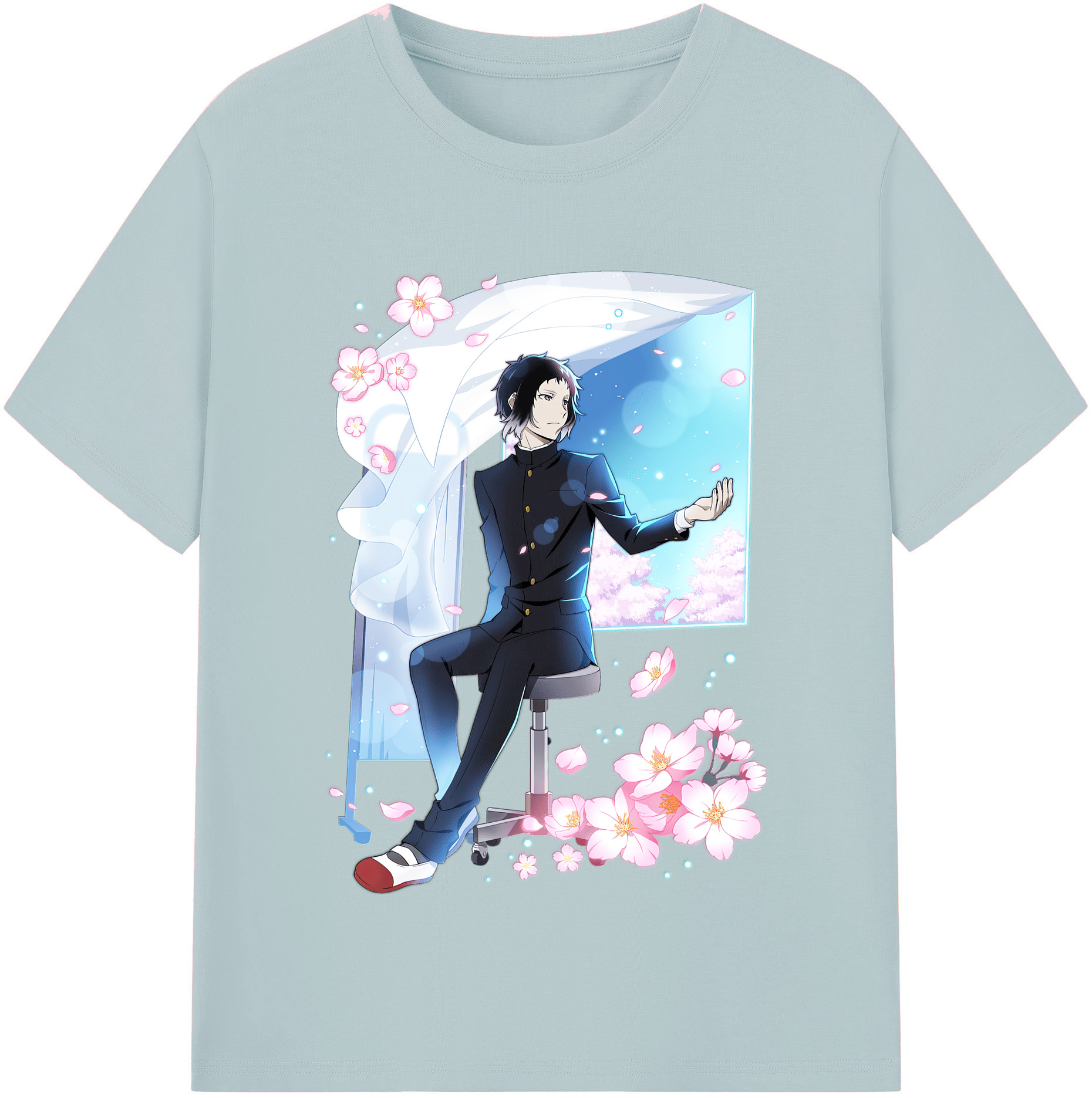 （画像用） 文豪ストレイドッグス Bungo Stray Dogs 綿100％半袖Tシャツ（フロントプリント）